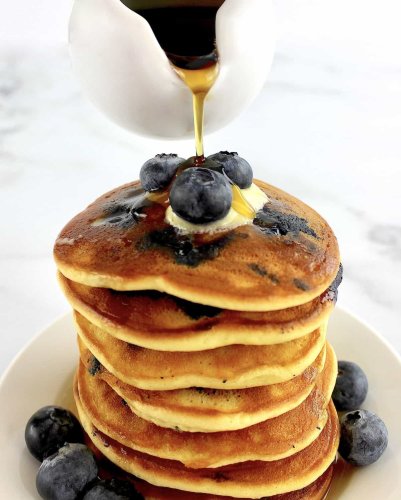 Keto Blueberry Pancakes