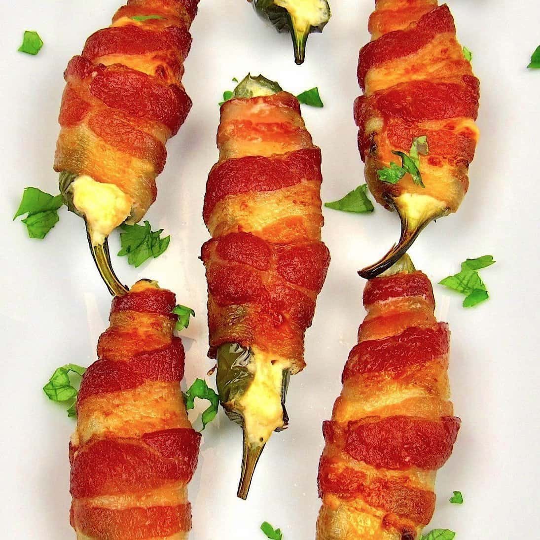 Air Fryer Bacon Wrapped Jalapeño Poppers - Keto/Low Carb