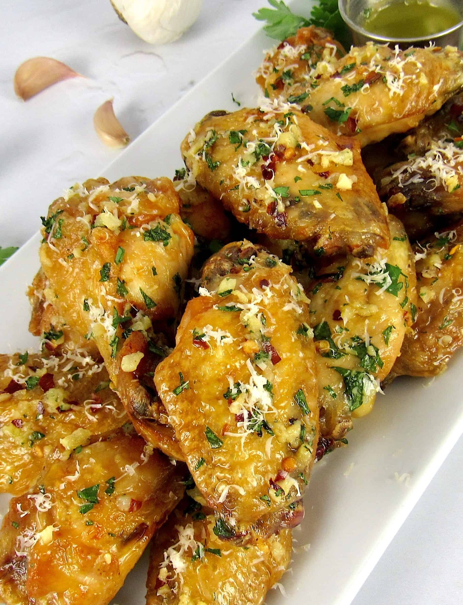 Air Fryer Garlic Parmesan Wings