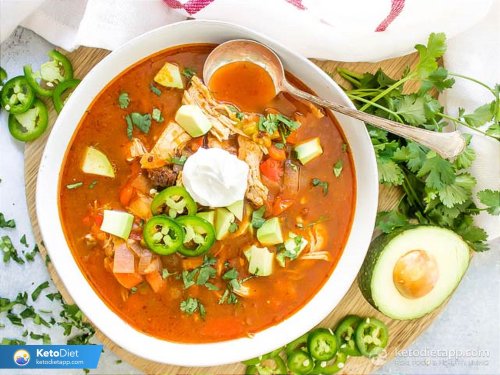Keto Instant Pot Chicken Enchilada Soup | KetoDiet Blog