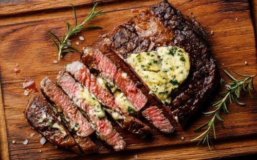 Sizzling Ribeye Steak with Garlic Herb Butter Is Simply The Perfect Friday Night