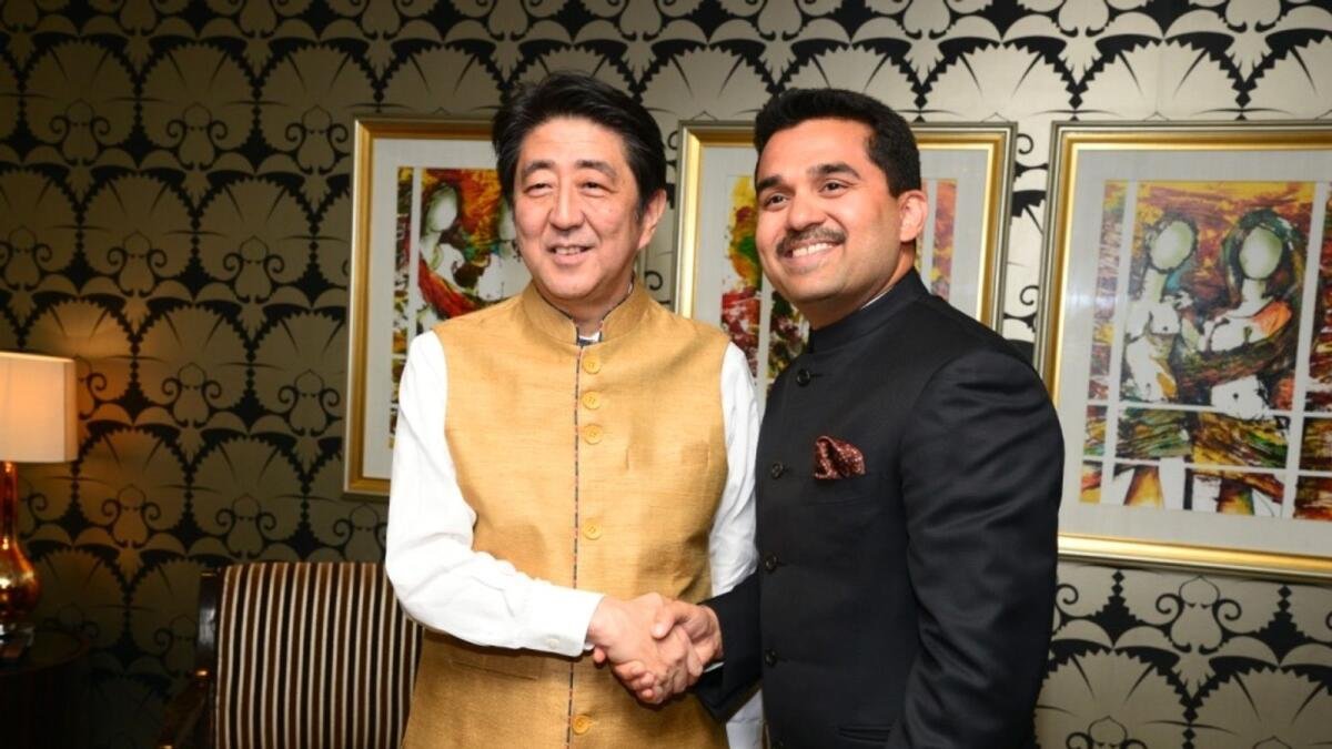 How the UAEbased entrepreneur's gifted jacket symbolizes Shinzo Abe's