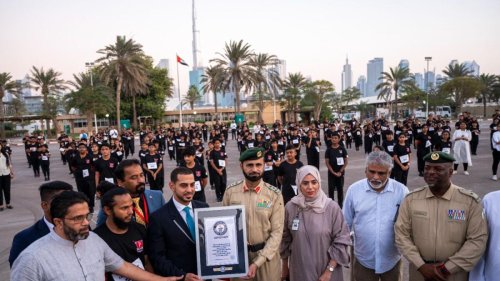 Look: Students of Indian martial art Kalari in Dubai set Guinness World Record