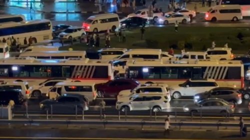 Watch: Dubai motorists stuck in Sheikh Zayed Road gridlock for hours after heavy rains