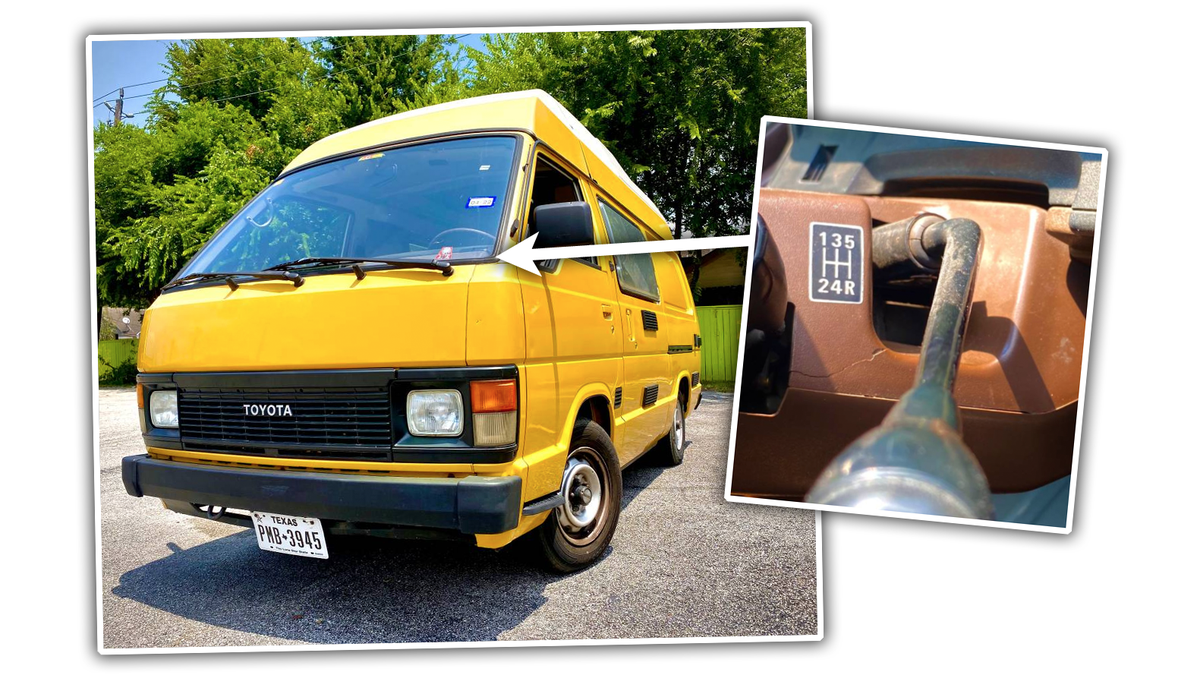 Check Out This Mind-Boggling German Toyota Camper Van With A Column-Shifted 5-Speed Manual