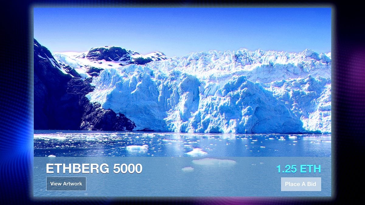 Crypto Executives Assuage Environmental Concerns By Unveiling Digital Avatar Of Glacier