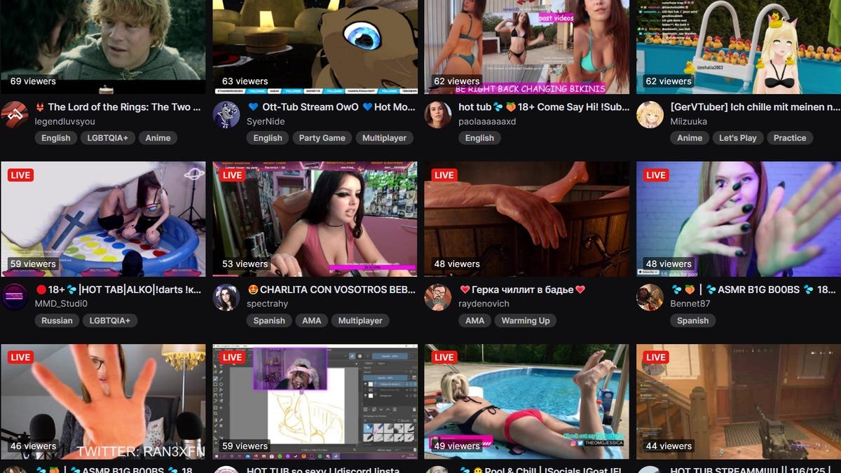 Twitch's New Hot Tub Category Is Full Of Parodies, Fakes, And Scams