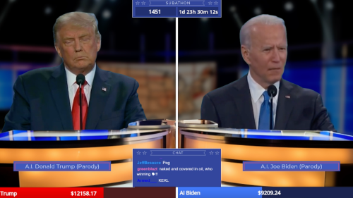 You Can Watch AI Trump Vs. AI Biden In An Endless, Unhinged Live Debate
