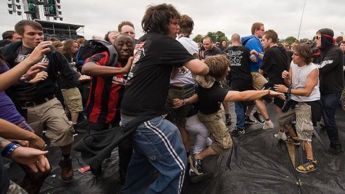 Grit your teeth and fling yourself into a history of the mosh pit