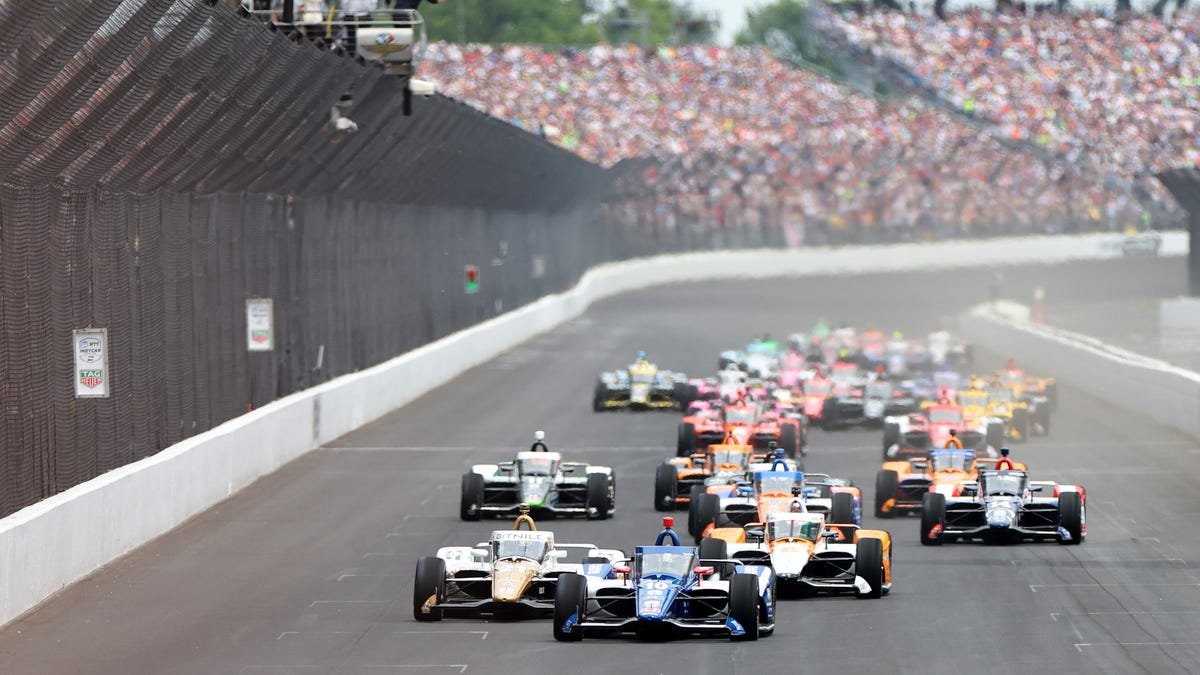 Check out the crash that red flagged the Indy 500