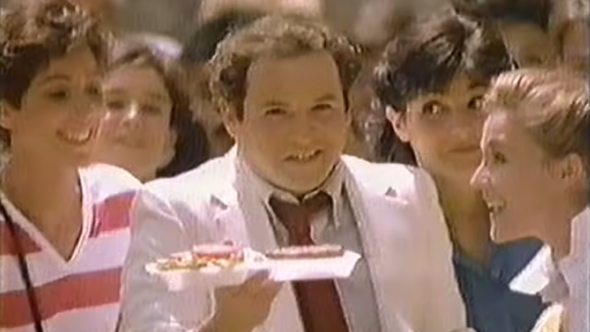 Watch a young Jason Alexander, moved by McDonald's burgers, sing and dance in fast food joy