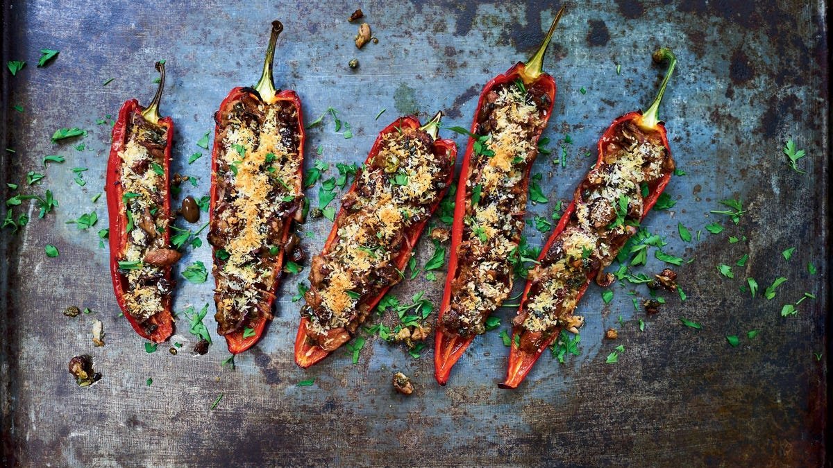 Make these Tuna and Olive-Stuffed Peppers, a sustainable savory snack