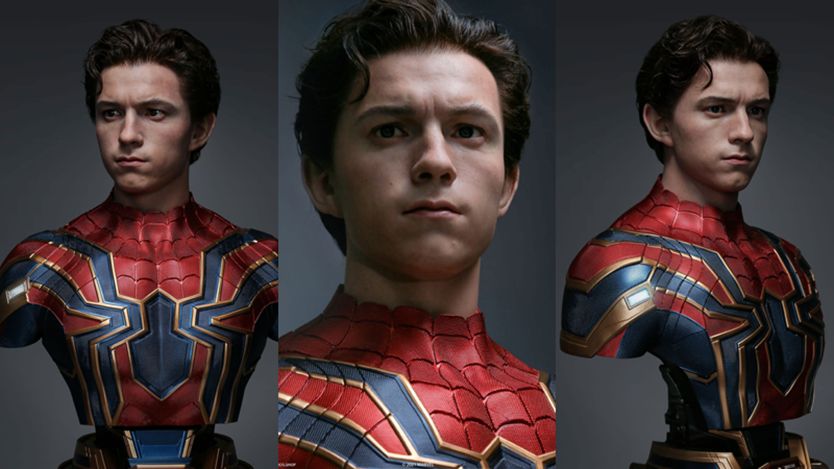 Life-Size Tom Holland Spider-Man Bust Can Be Seen, But Not Believed