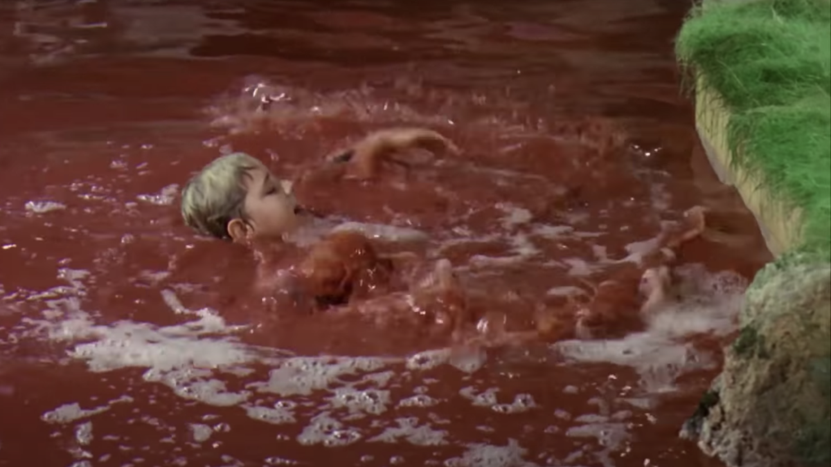The chocolate river in Willy Wonka was a stinky, gross cesspool
