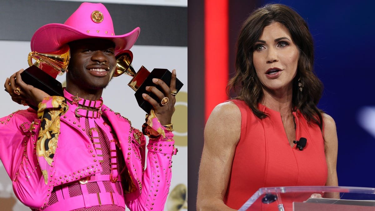 South Dakota Governor Kristi Noem Got Into a Twitter Fight With Lil Nas X, and Lost