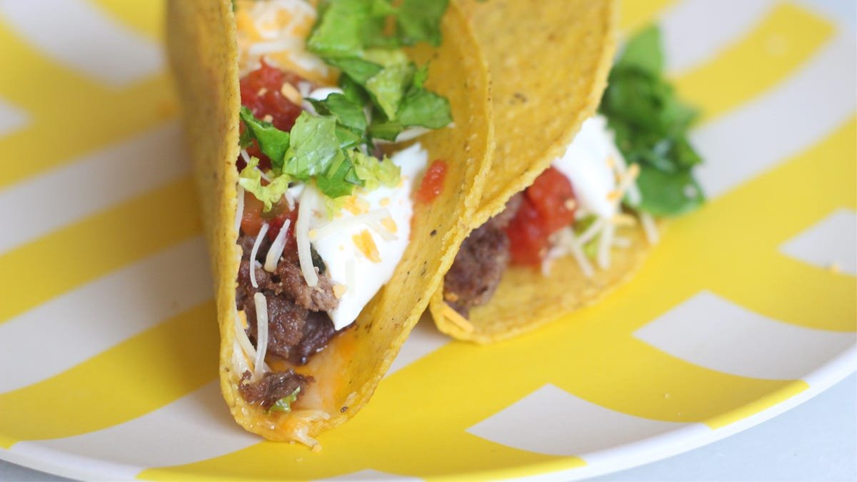 Keep Taco Shells From Splitting With Melted Cheese