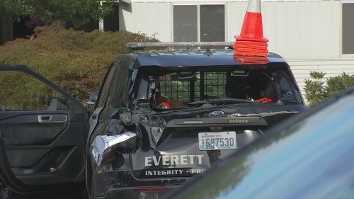 Man arrested for stealing a semi, ramming patrol cars in Everett