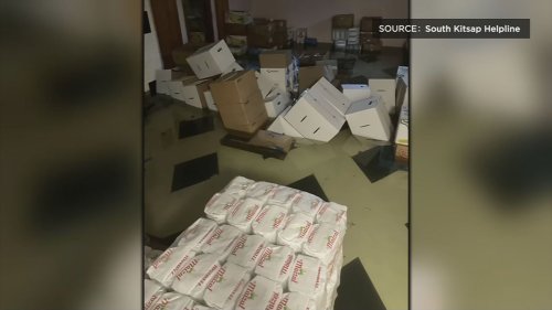 ‘I wanted to cry’: Flooding destroys $20k worth of goods at Port Orchard food pantry