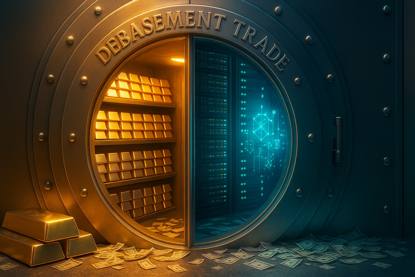 JPMorgan states the obvious: demand for gold and Bitcoin is the ‘debasement trade’