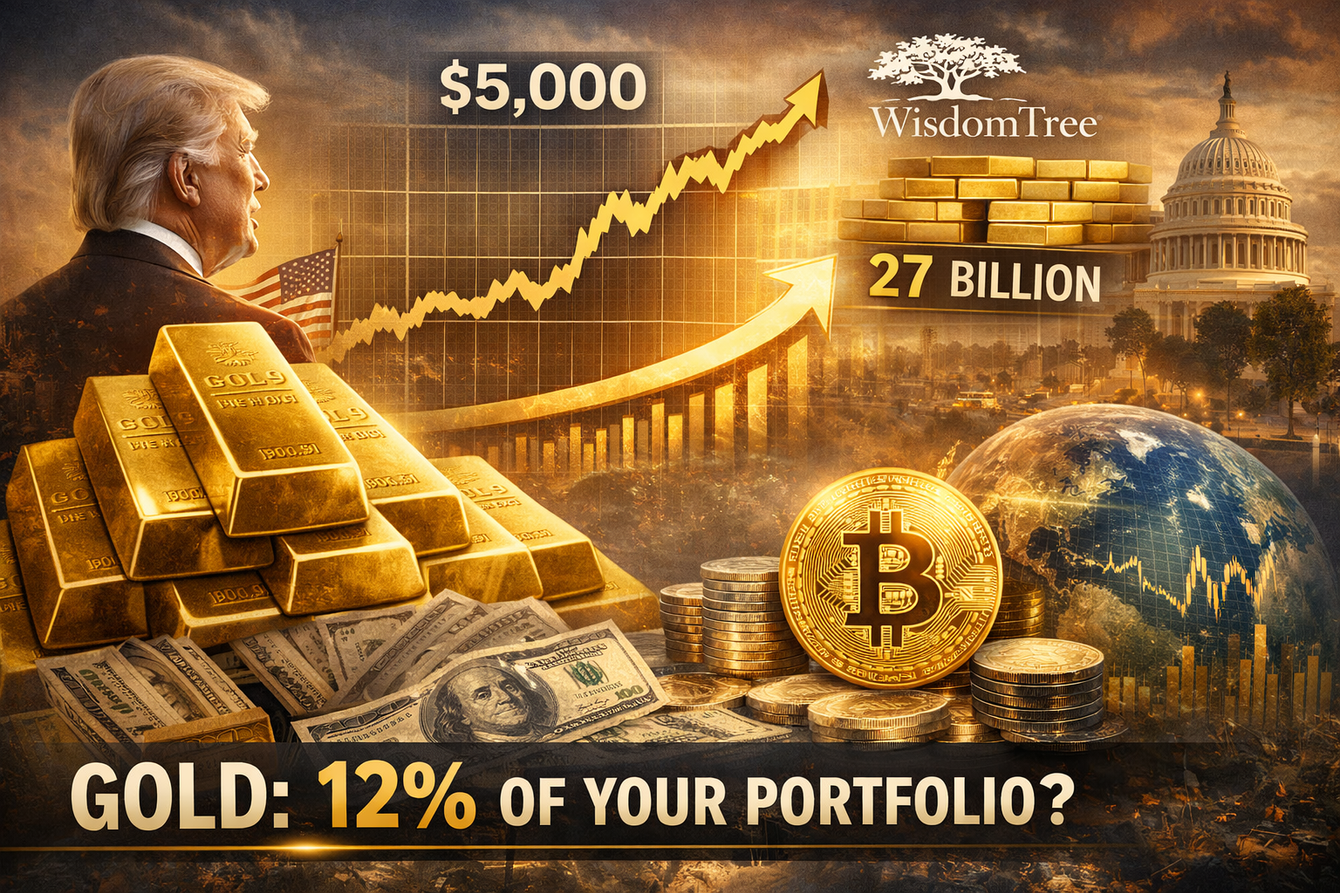 Based on Jack Bogle’s market cap target, ‘gold would be about 12% of your portfolio’ – WisdomTree CEO Steinberg