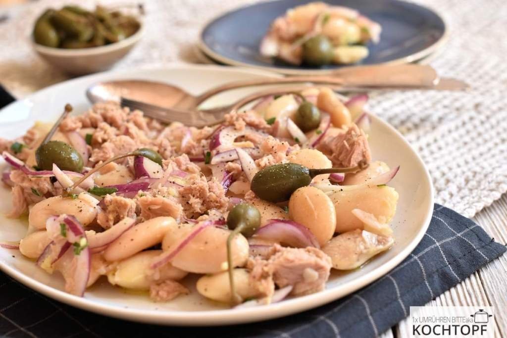 Mediterraner weisser Bohnen- & Thunfisch-Salat