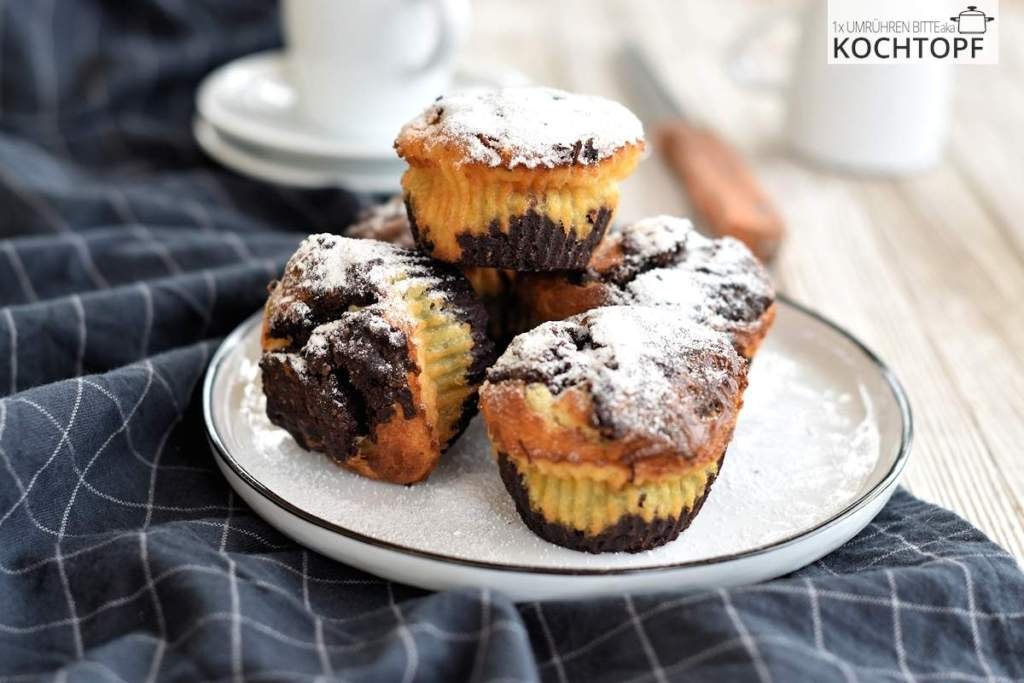 Brownie-Käsekuchen-Muffins – 3-in-1!