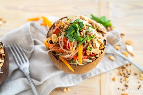 Thai Glasnudelsalat Yum Woon Sen - mit Meal Prep Tipps