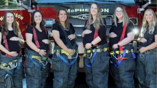 6 crew members of Kansas fire department expecting children