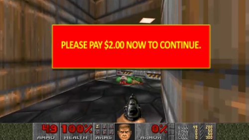 Here's What The Original Doom Would Look Like Riddled With Microtransactions