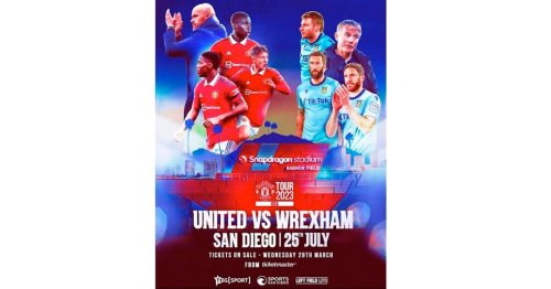 Manchester United, Wrexham AFC set to play match at Snapdragon Stadium in July