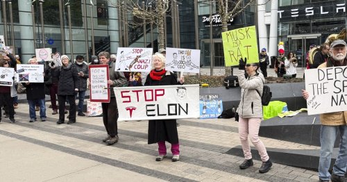 A Tesla protester targeted by Elon Musk speaks out: 'I have to protect myself.'