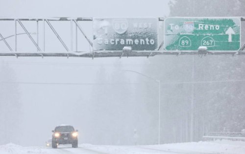 Storm Barrels Down on Sierra as Blizzard Conditions Close Tahoe Resorts