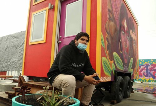 'A Beacon of Light': Unhoused Youth Move Into Oakland's New Tiny House Village | KQED