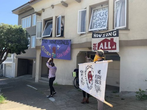Inspired by Oakland's Moms 4 Housing, Homeless Women Briefly Occupy Vacant SF House | KQED