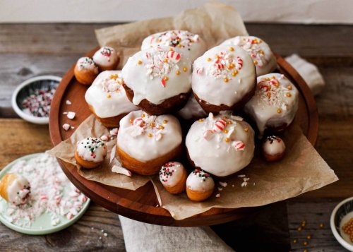Peppermint Biscuit Donuts