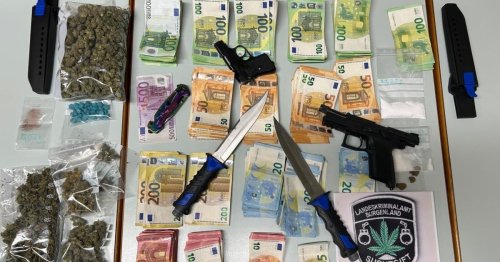 Dealer horteten Waffen und Bargeld: Festnahme!