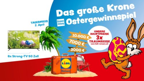 Tagespreis 2. April: 6x Strong-TV