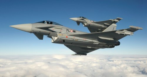 Eurofighter-Piloten trainieren in Allentsteig