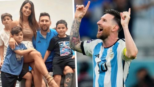 Familientag bei Messi: Blauer Pulli verzückt Fans