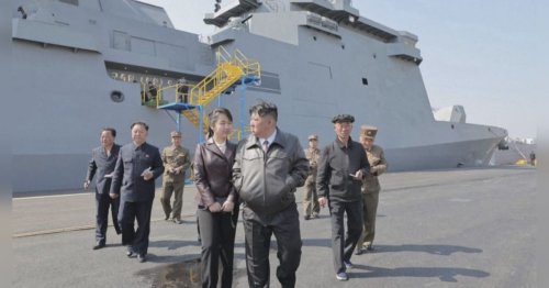 Samt Russen-Technik: Kim zeigt Hightech-Zerstörer