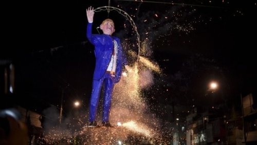 Hier geht Donald Trump regelmäßig in Flammen auf