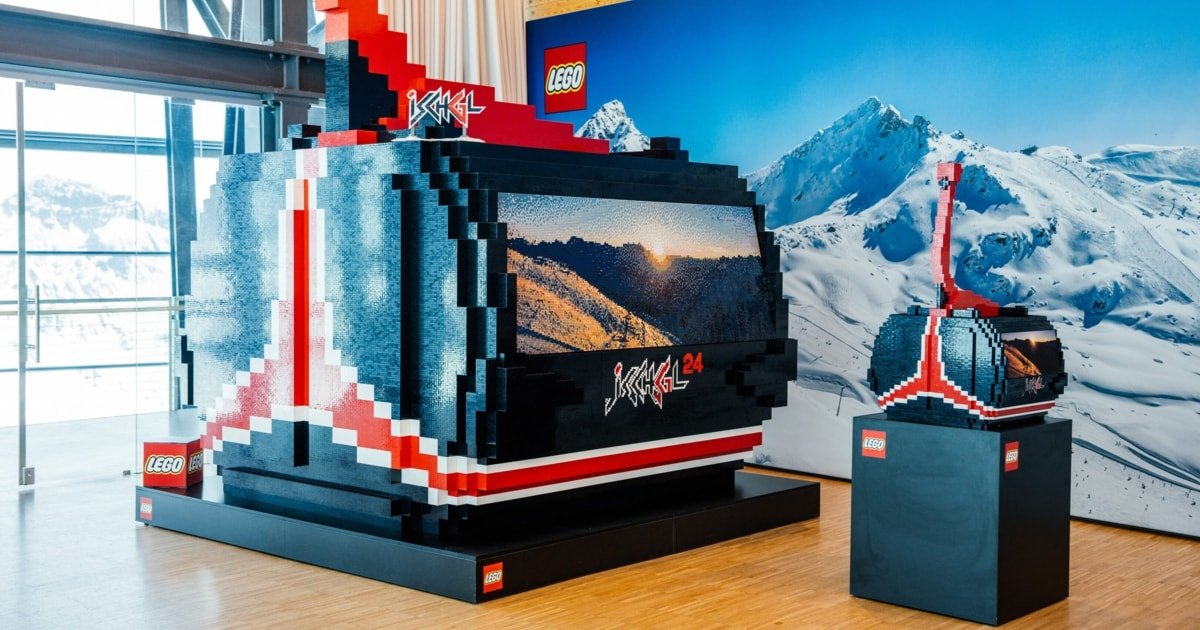 Tiroler Weltrekord-Gondel aus Legosteinen