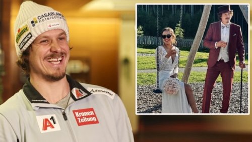 Feller hat mit Zylinder und Gehstock geheiratet!
