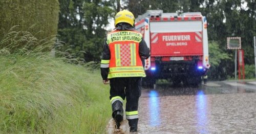 Unwetter fordert Einsatzkräfte in Spielberg
