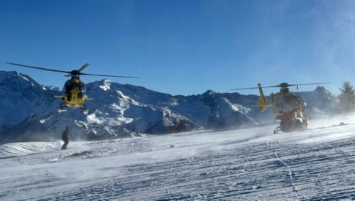 Freunde zwei Kollision auf Piste schwer verletzt