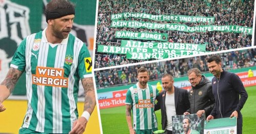 Kitschig: Fan-Huldigungen und ein Tor zum Abschied