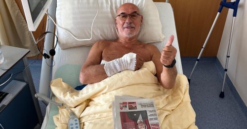 Regie-Glatze Otto Retzer: Erstes Bild nach der OP