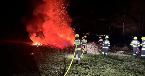 Verfrühtes Osterfeuer in abgelegenem Waldstück