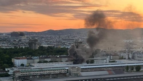 Jugendliche setzen Lagerhalle in Wien in Brand