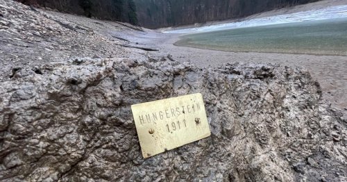 Nussensee ist fast vollständig ausgetrocknet